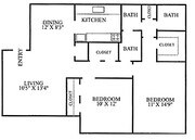 2BR/1.5BA