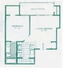 1BR/1BA