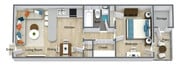 1 Bedroom Floor Plan