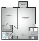 1BR/1BA