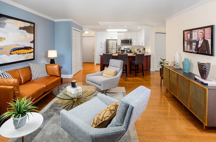 Water View Terrace Apartments - Living Room