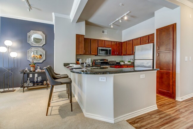 Newly renovated kitchen and living room. - Via Las Colinas