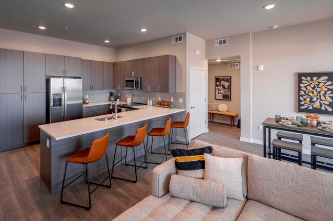 Kitchen with Counters - The Overlook at Keystone Canyon