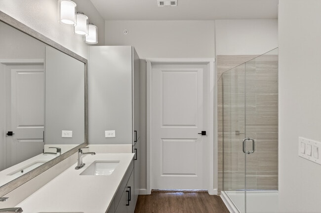 Refresh and recharge in a spa-inspired bathroom.