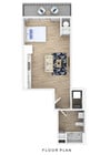 Studio Apartment Floorplan