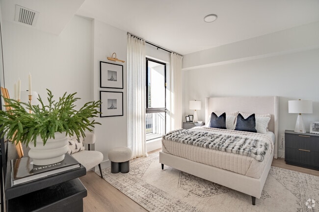 1BR, 1BA - 632SF - Bedroom - Aventura Quattro