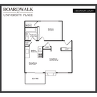 1-Bedroom Luxury l Boardwalk at University Place Apartments