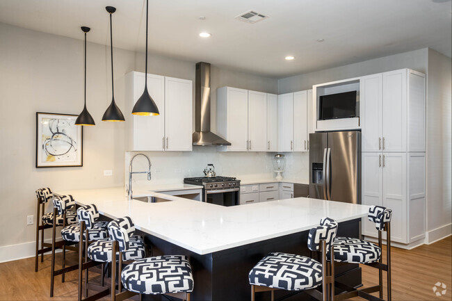 Cocina del Clubhouse para residentes - City Limits Spring Hill Apartamentos