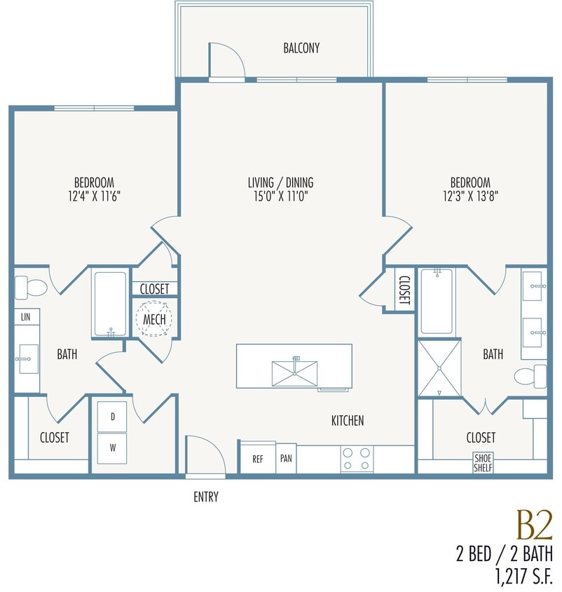 Tribute at the Rim Floor Plan B2 - B2
