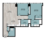 C6 | 2-Bedroom Floorplan