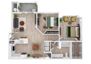 2 Bedroom | 1 Bath | 939 SF