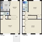 2 BR/ 1/5 BA (Style P1) | 990 sq. ft.