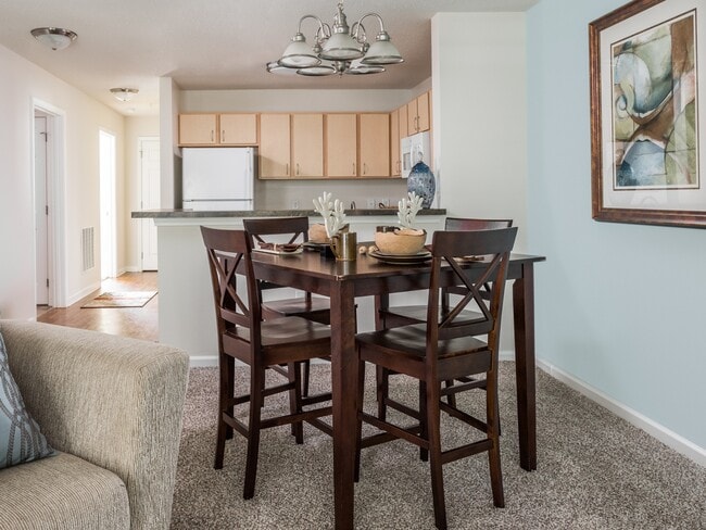 Open Dining Room, Living Room and Kitchen