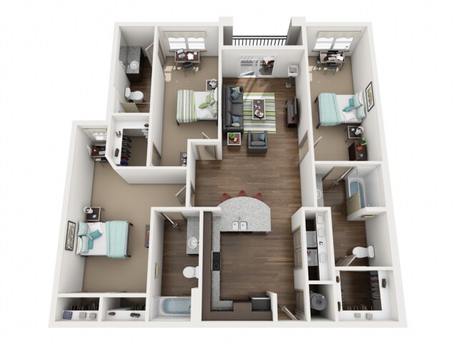 Photo - 977 E Apache Blvd Apartment Unit 1034
