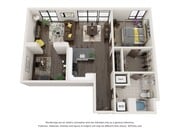 1 Bedroom - 1 Bathroom with Den