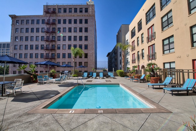 Take a dip in the heated pool and enjoy a thoughtfully designed outdoor escape