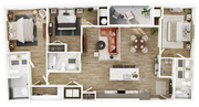 C5 floor plan The Seventeen Hundred on East