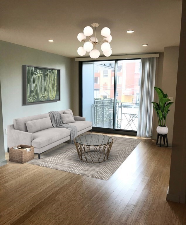 Open living space - 691 Massachusetts Ave Unit 206