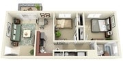 2BR/1BA