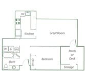 1BR/1BA