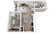 Plan A9 | 1 bedroom, 1 bathroom