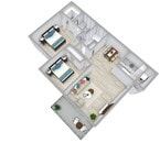 2x2 994 SqFt Renovated