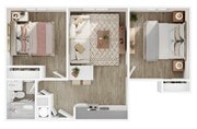 2BR/1BA - B1
