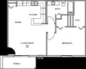 1BR/1BA