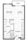 E3 floor plan Azul Lakeshore