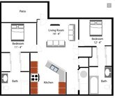 2BR/2BA