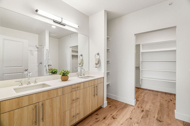 2 Bedroom Apartment Bathroom at Current Apartments in Murray