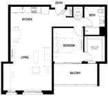 A8 floor plan Rise Koreatown