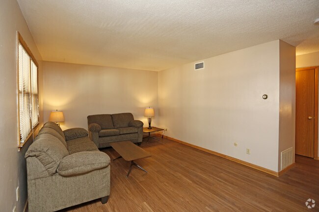 2BR, 1BA - 880SF - Living Room - Smith Apartments @ 58 East Armory