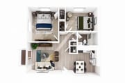 2 bedroom/2 bath