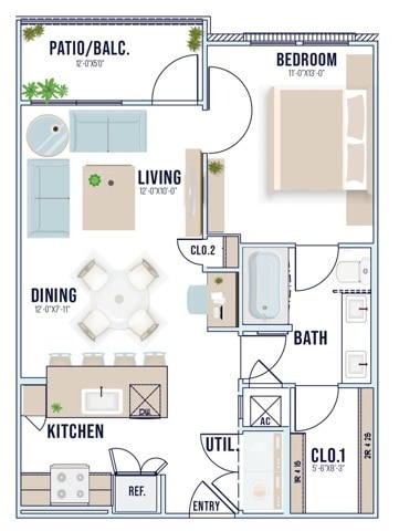 A2 | 700 sq ft - A2