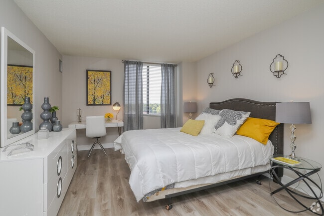 1 BR, 1 BA - Bedroom - Dunton Tower Apartments