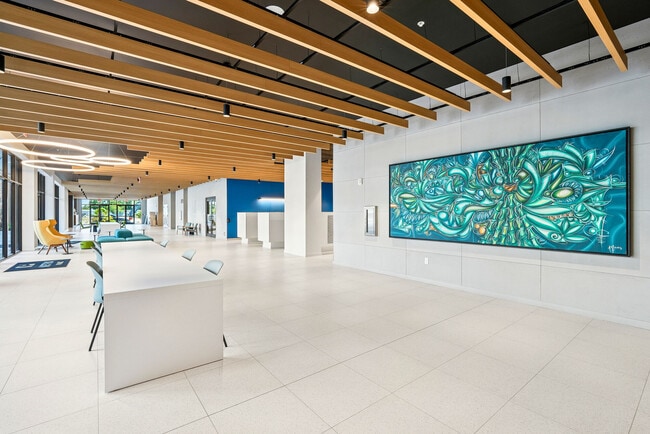 Great Art Display in the Lobby