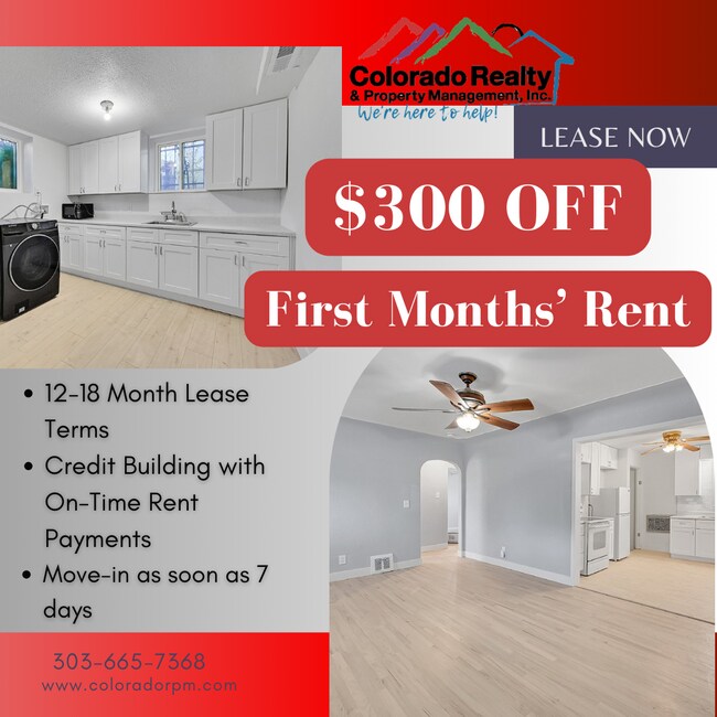 Photo - $2,195.00, Charming 4-Bedroom Home in Denver’s Vibrant Highland Neighborhood, plus $300 off the f...