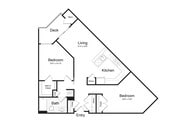 1-Bedroom 1-Bathroom | 1,051 sqft