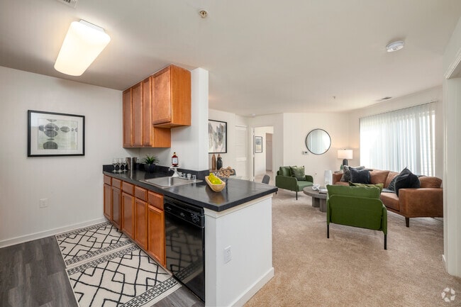 2BR, 2BA – 782SF - Kitchen - Boundary Stone Flats