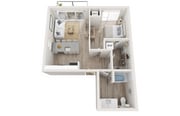 Plan A8 | 1 bedroom, 1 bathroom