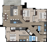 3+2A Floor Plan