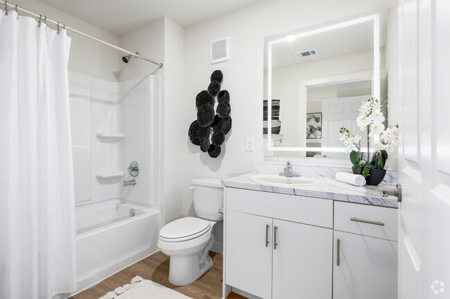 2BR, 2BA - 831SF - Bathroom
