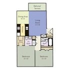 2BR/1BA