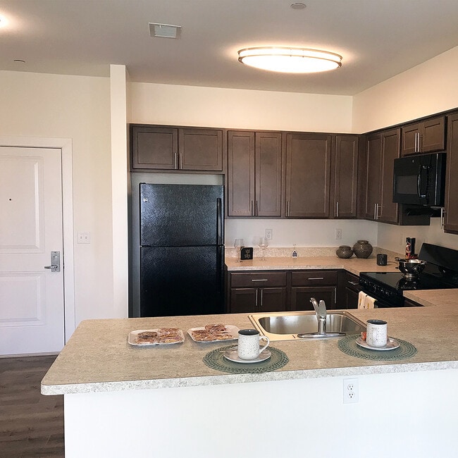 Modern kitchen with plenty of counter space