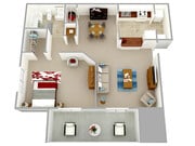 The Waterman - 1 Bedroom - 1 Bathroom