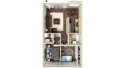 2 habitaciones, 2 baños