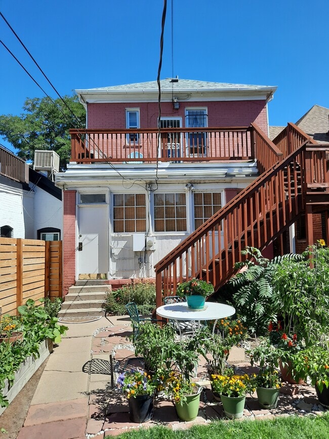 Rear of house with west facing deck
