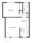 1 dormitorio/1 baño