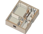 1HAB/1BA